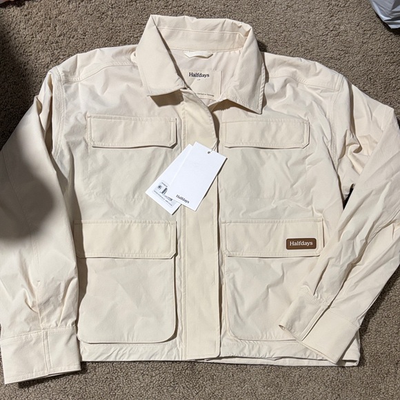 Halfdays Jackets & Blazers - NWT Halfdays Cream Utility Jacket for Women